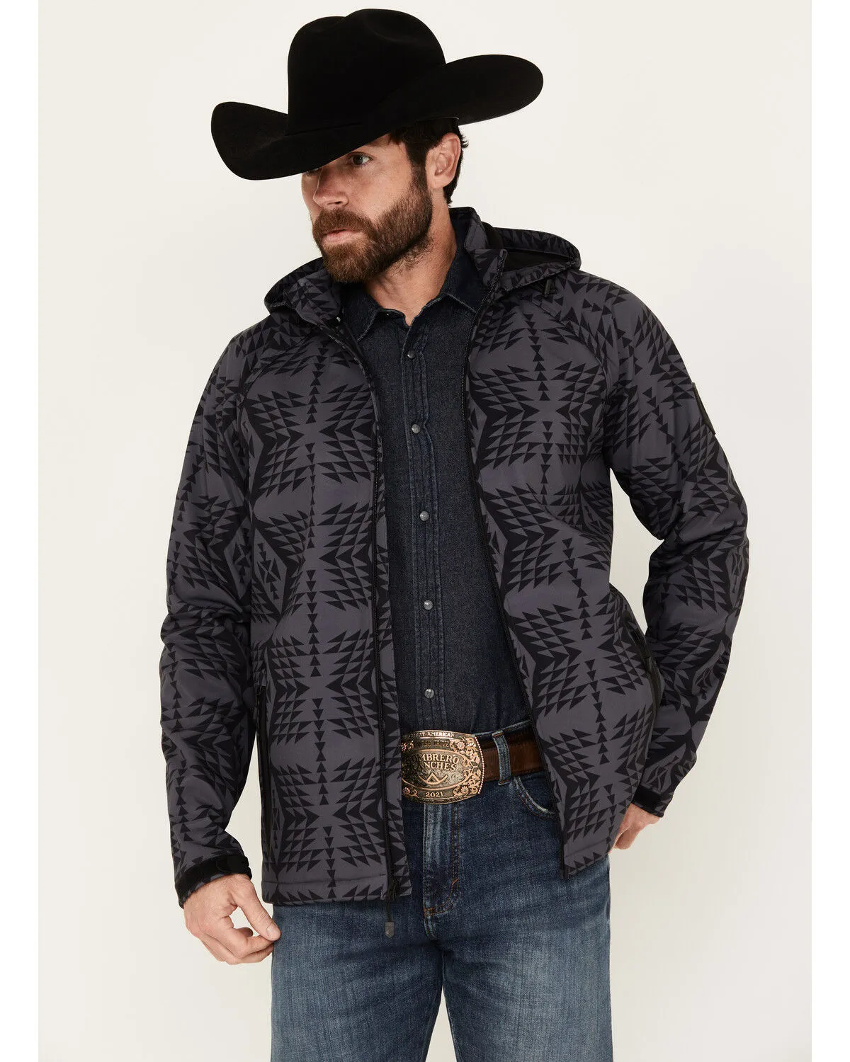 Product Name:  RANK 45® Men's Southwestern Print Softshell Jacket