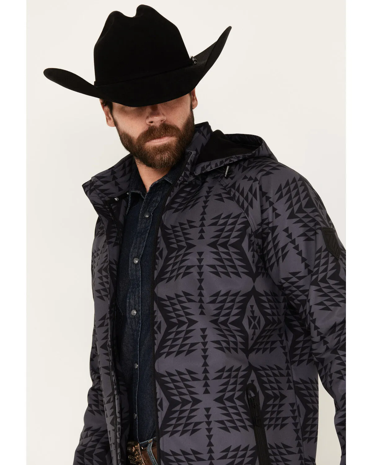 Product Name:  RANK 45® Men's Southwestern Print Softshell Jacket