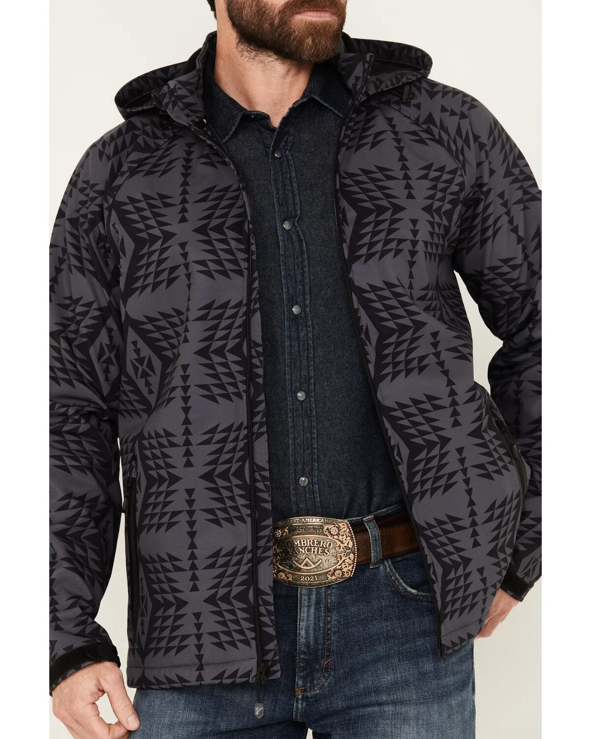 Product Name:  RANK 45® Men's Southwestern Print Softshell Jacket