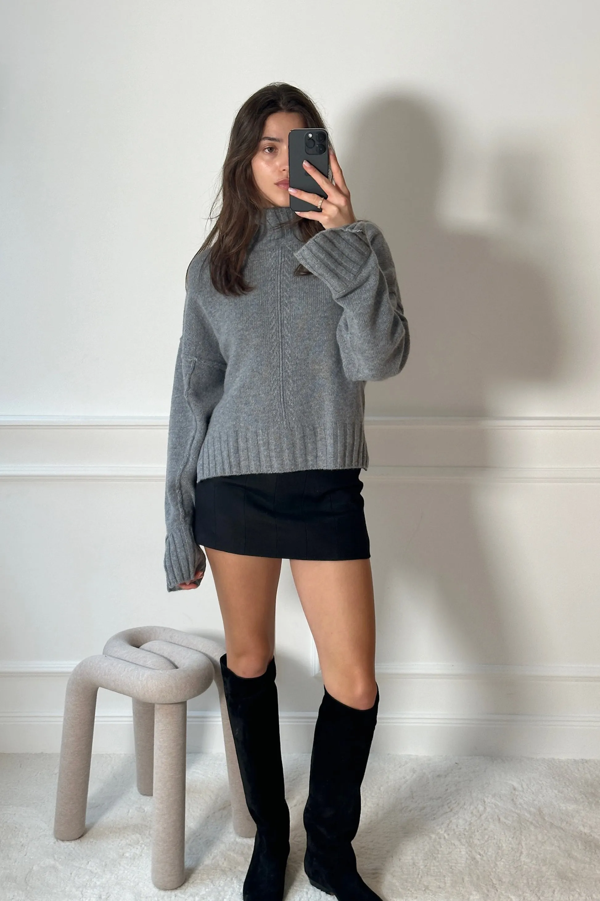 Pullover Turrenne in Mid Grey