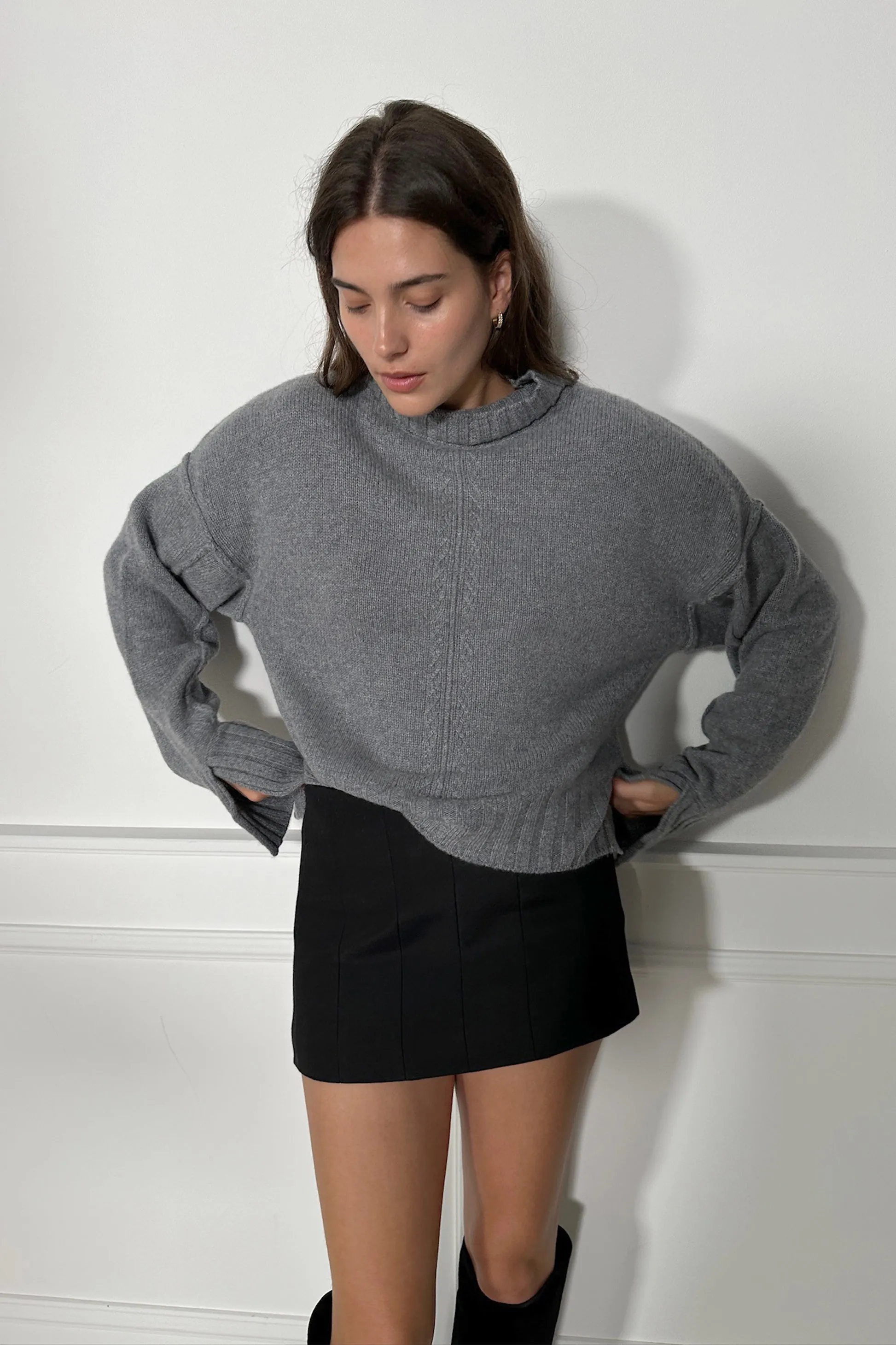 Pullover Turrenne in Mid Grey