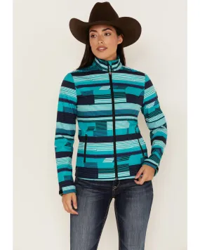 RANK 45® Women's Abstract Striped Softshell Jacket