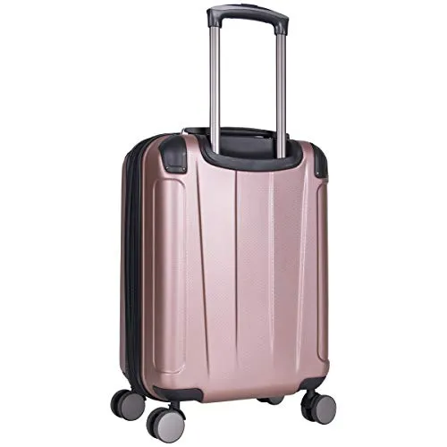 Reaction Kenneth Cole Continuum Rose Gold Carry On Spinner Suitcase - 20 Inch