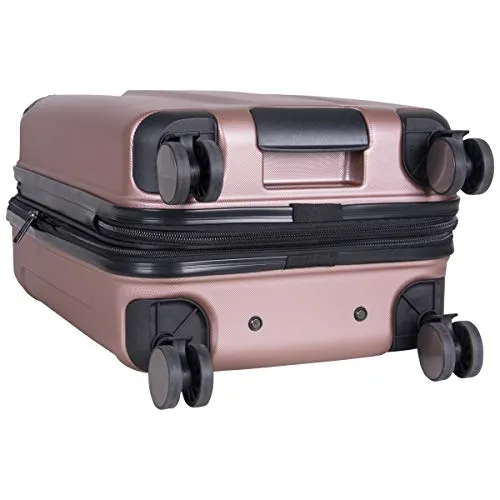 Reaction Kenneth Cole Continuum Rose Gold Carry On Spinner Suitcase - 20 Inch