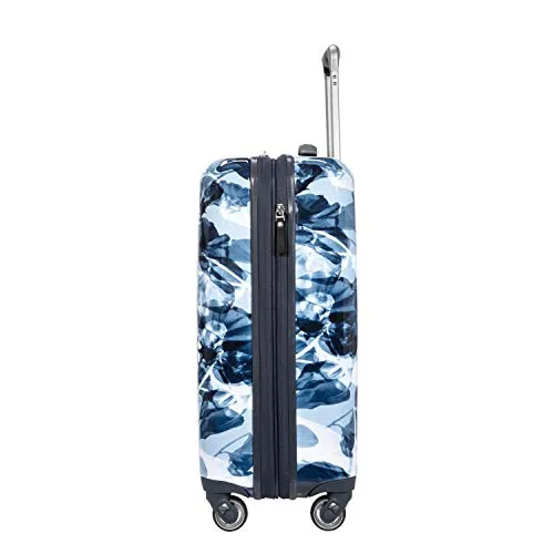 Ricardo Beverly Hills Beaumont 20-inch Carry-On Suitcase (Blue Ginko Leaf Print)