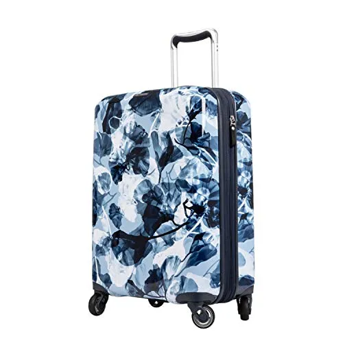 Ricardo Beverly Hills Beaumont 20-inch Carry-On Suitcase (Blue Ginko Leaf Print)