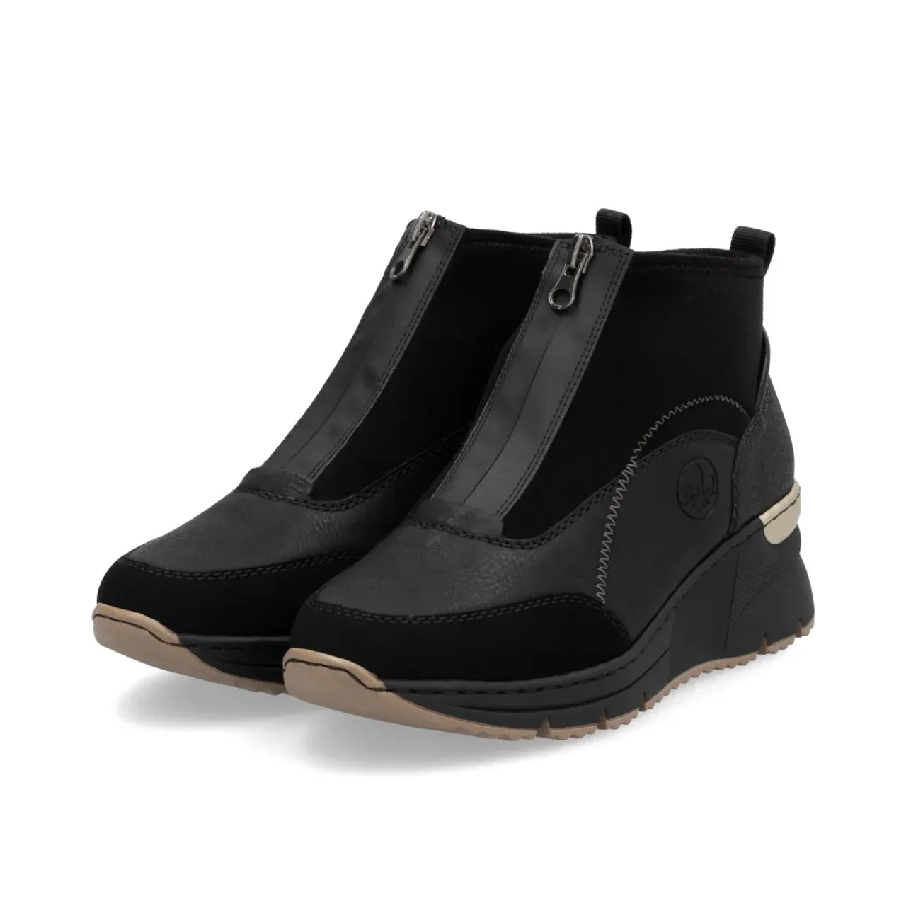 Rieker N6361-00 Black Ankle Boot