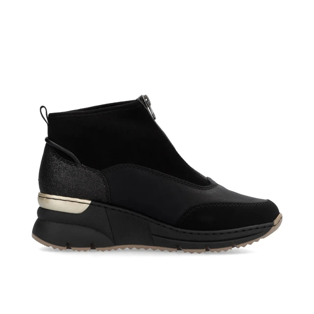 Rieker N6361-00 Black Ankle Boot