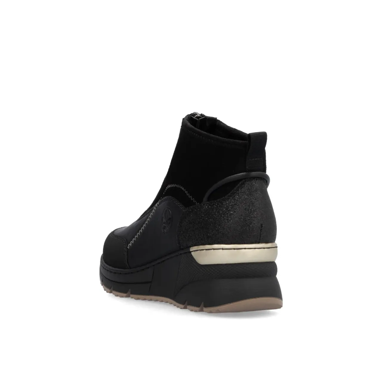 Rieker N6361-00 Black Ankle Boot