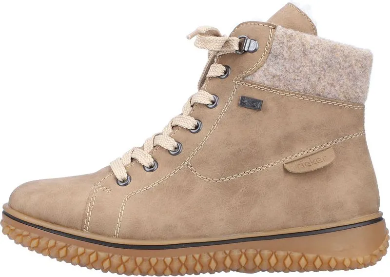 Rieker Tan Lace Up Ankle Boot