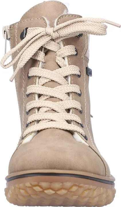 Rieker Tan Lace Up Ankle Boot