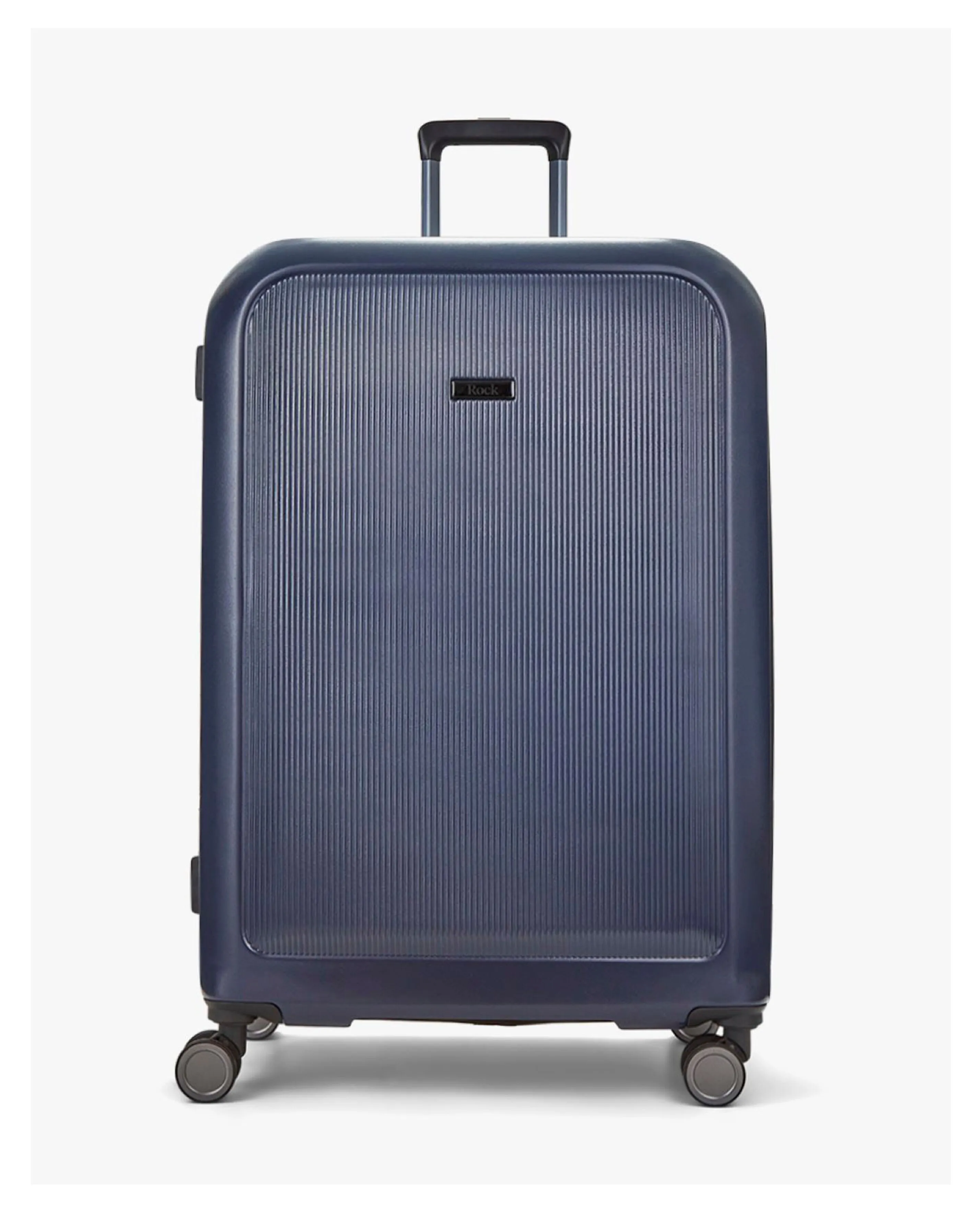 Rock Austin Navy Large Suitcase | Simply Be