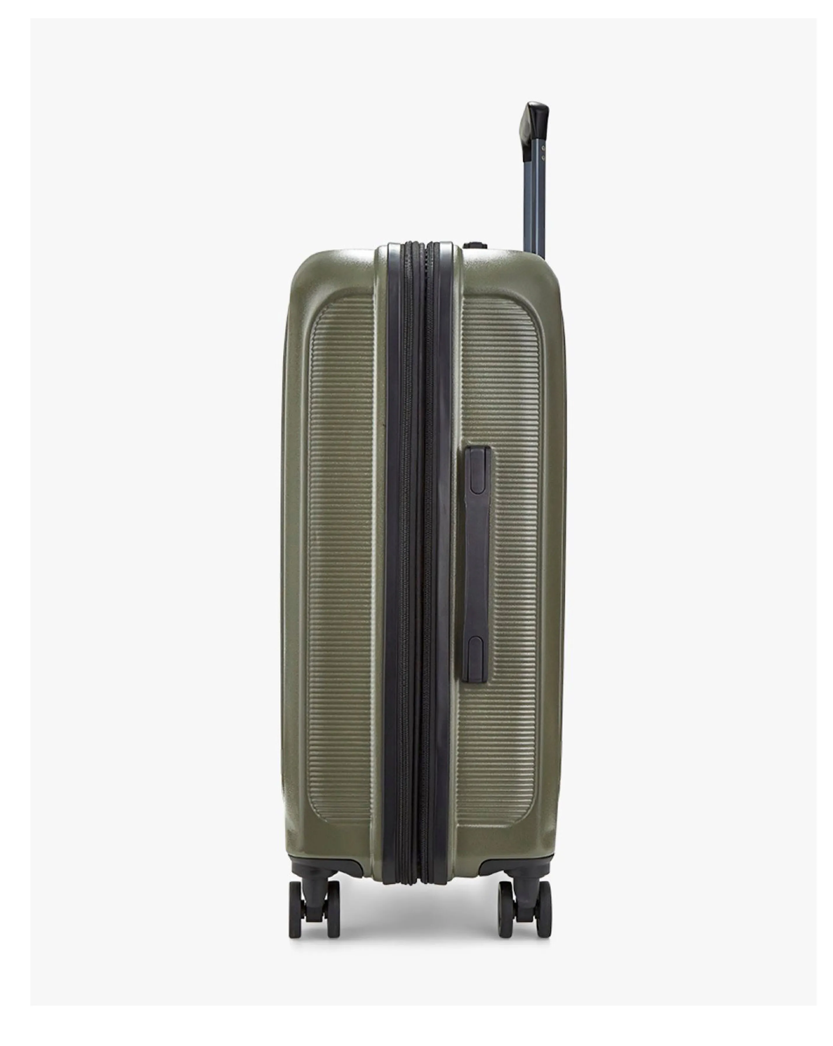 Rock Austin Olive Green Medium Suitcase | Simply Be