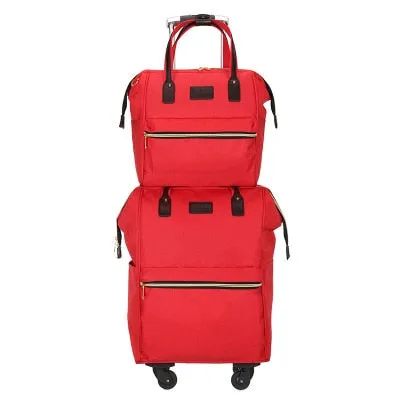 Rolling Cabin Luggage Set,Travel Suitcase Bag,Oxford Cloth Trolley Case,Nniversal Wheel Carry-On,