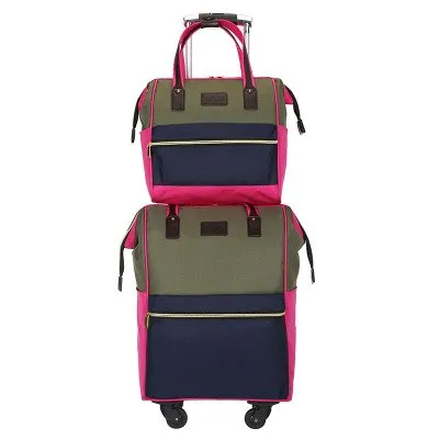 Rolling Cabin Luggage Set,Travel Suitcase Bag,Oxford Cloth Trolley Case,Nniversal Wheel Carry-On,