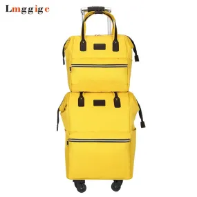 Rolling Cabin Luggage Set,Travel Suitcase Bag,Oxford Cloth Trolley Case,Nniversal Wheel Carry-On,