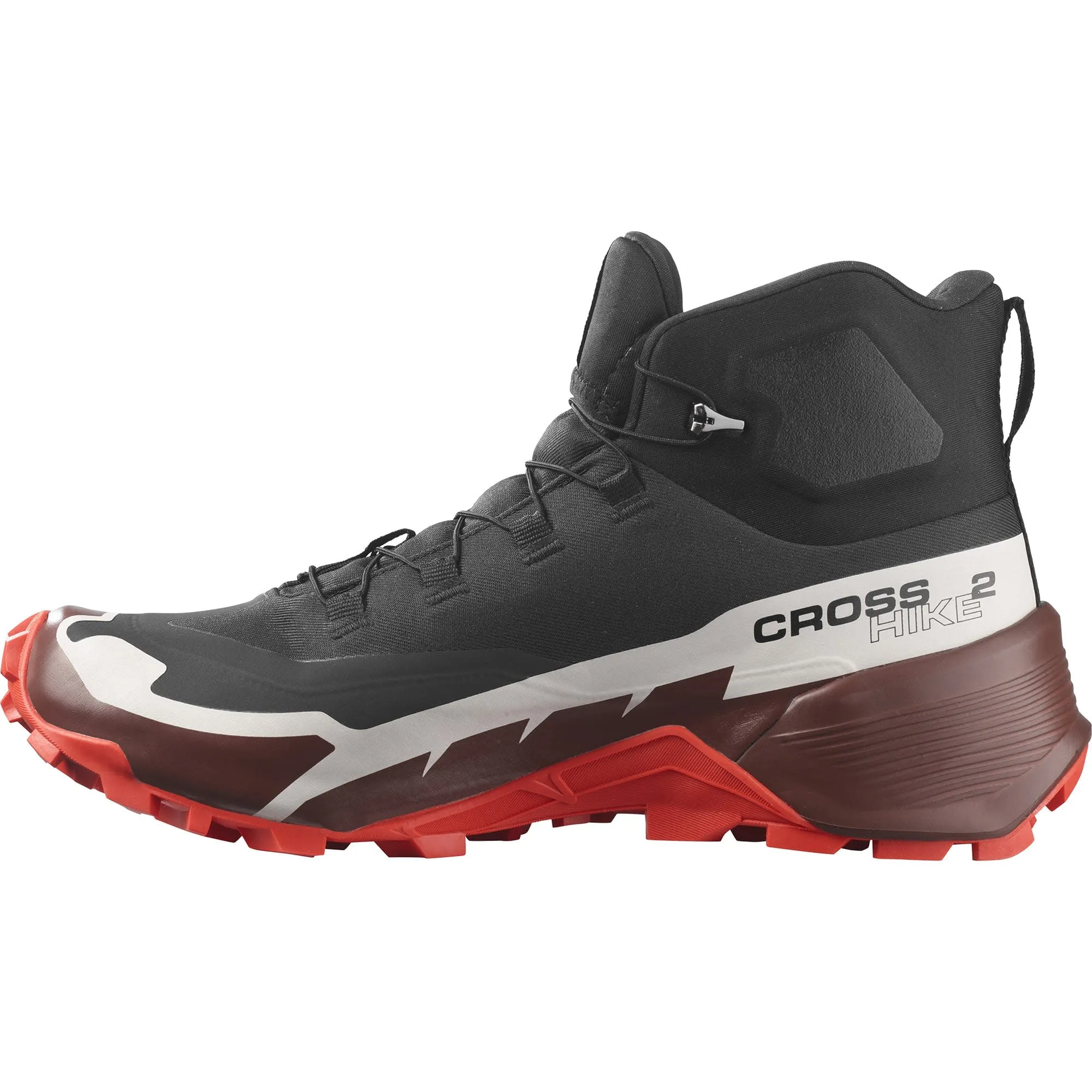 Salomon Men's Cross Hike 2 Mid GORE-TEX Black/Bitter Chocolate/Fiery Red | Buy Salomon Men's Cross Hike 2 Mid GORE-TEX