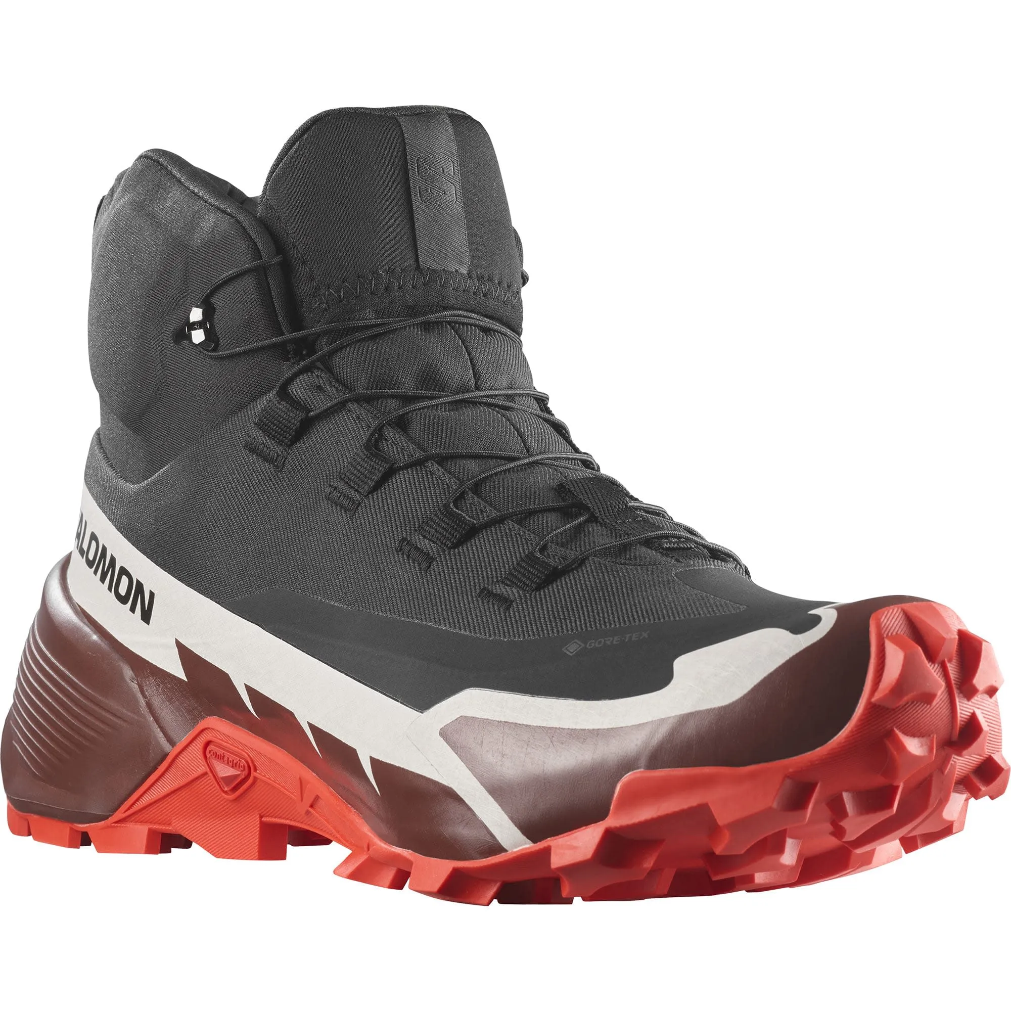 Salomon Men's Cross Hike 2 Mid GORE-TEX Black/Bitter Chocolate/Fiery Red | Buy Salomon Men's Cross Hike 2 Mid GORE-TEX