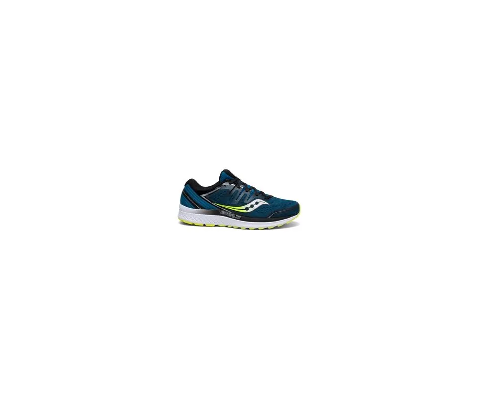 Saucony Everun Guide ISO 2 Men's Running Shoe - Marine / Citron