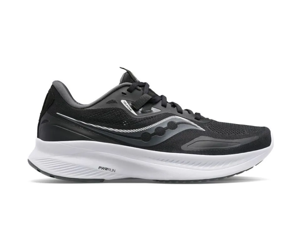 Saucony Guide 15 Men's Running Shoe - Black / White