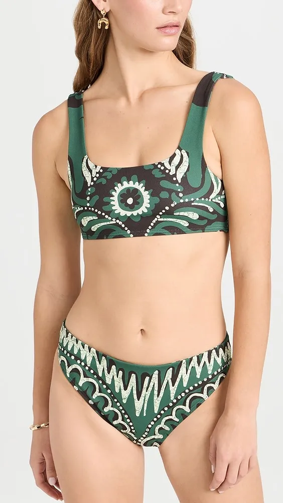 Sea   Charlough Print Bikini Bottoms 