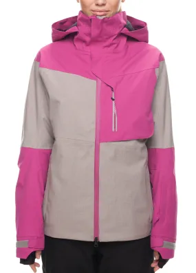 Six Eight Six Womens GLCR Solstice Thermagraph Fuchsia Colorblock Snow Jacket 2018