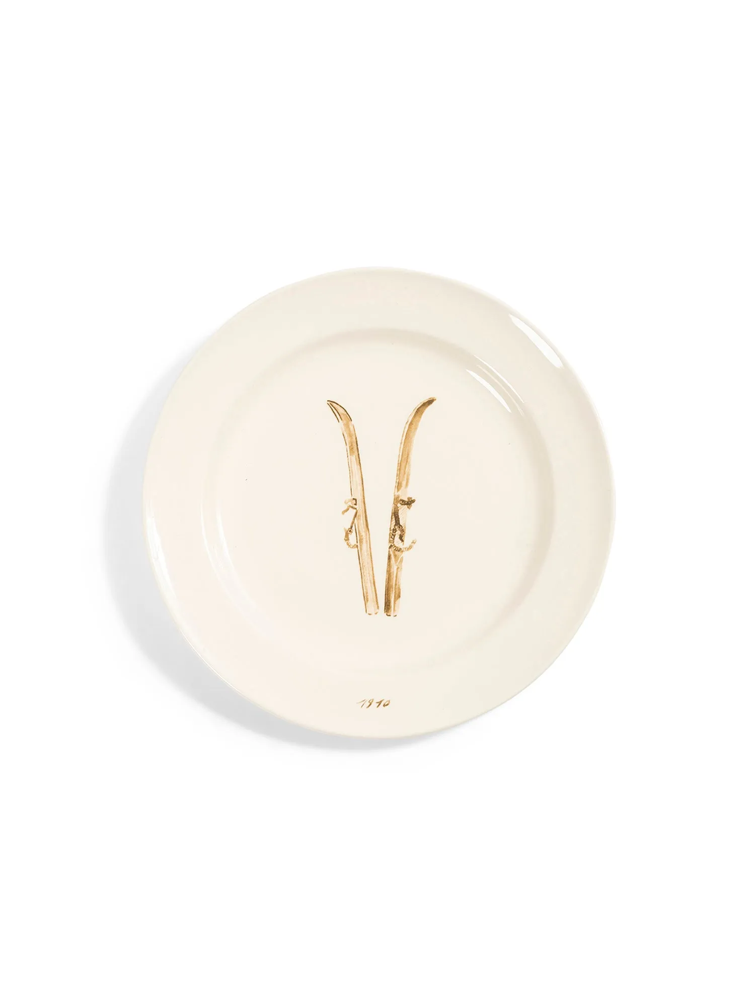 Skis Salad Plate