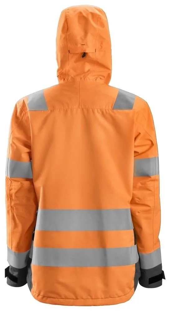 Snickers 1347 AllroundWork, Women's High-Vis Waterproof Shell Jacket, Class 2&