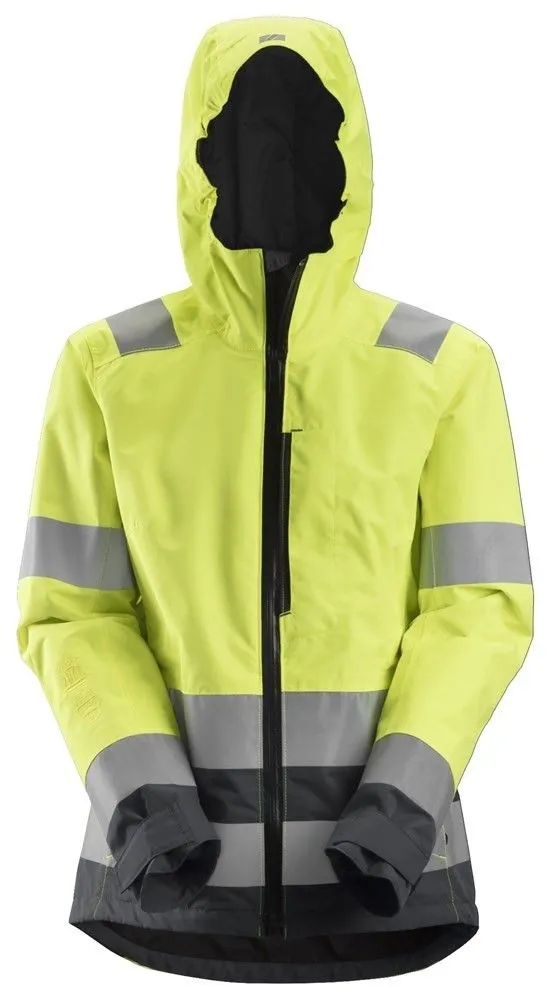 Snickers 1347 AllroundWork, Women's High-Vis Waterproof Shell Jacket, Class 2&