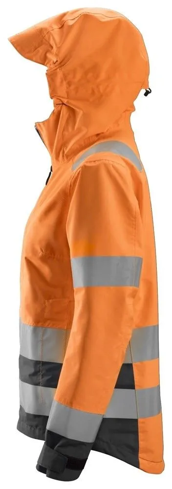 Snickers 1347 AllroundWork, Women's High-Vis Waterproof Shell Jacket, Class 2&