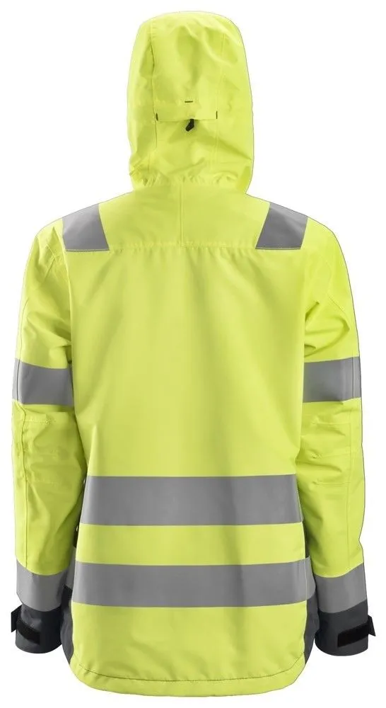 Snickers 1347 AllroundWork, Women's High-Vis Waterproof Shell Jacket, Class 2&