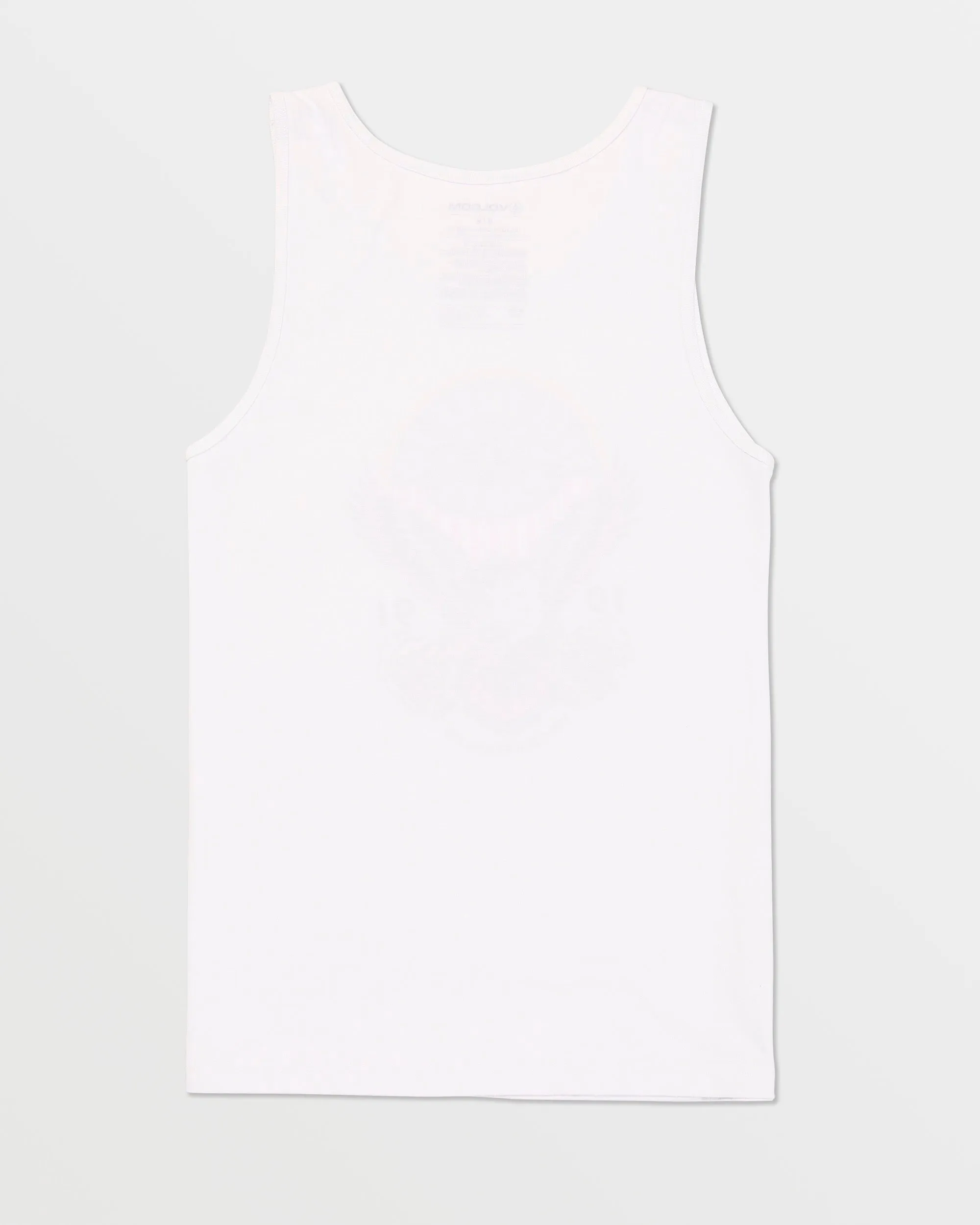 Solid Heather Tank - White