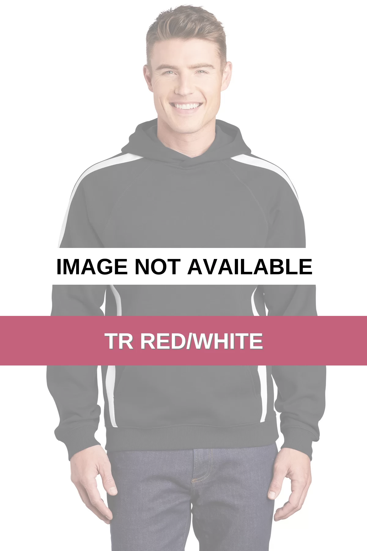 Sport Tek ST265 Sport-Tek Sleeve Stripe Pullover Hooded Sweatshirt SKU: ST265