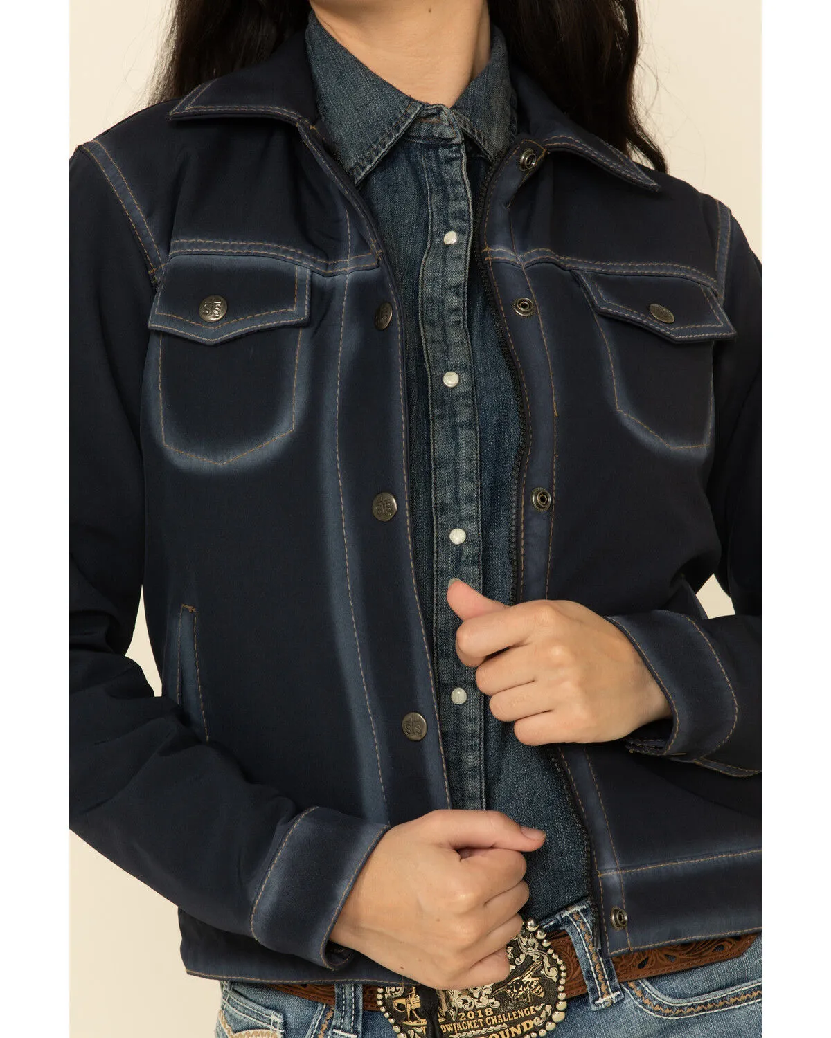 STS Ranchwear Women's Navy Brumby Softshell Jacket