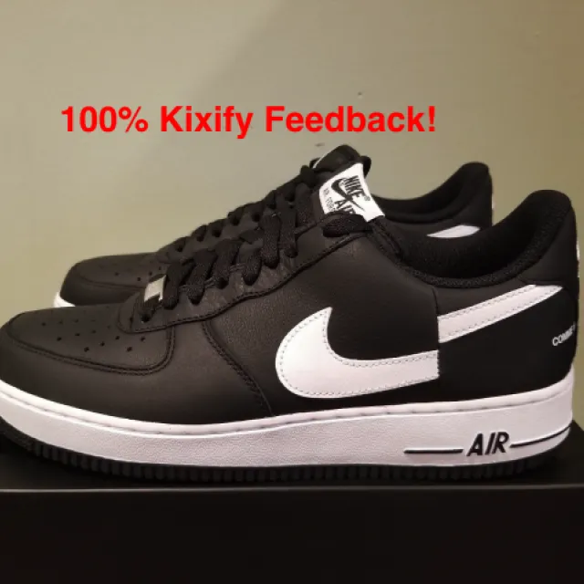 Supreme x Comme Des Garçons x Nike Air Force 1 Low Black