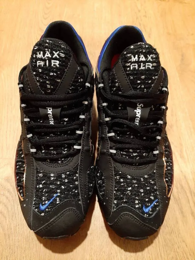 Supreme x Nike Air Max Tailwind 4 Black Hyper Cobalt