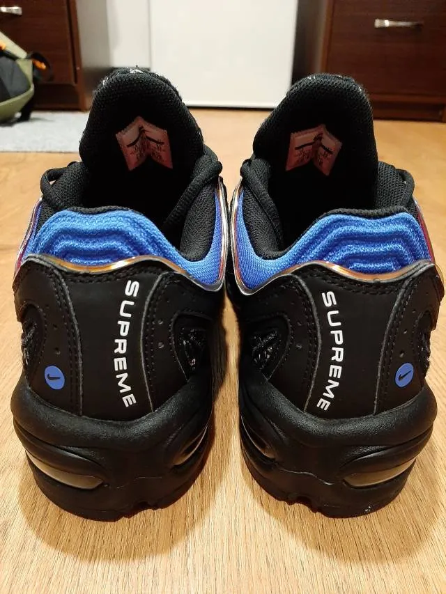 Supreme x Nike Air Max Tailwind 4 Black Hyper Cobalt