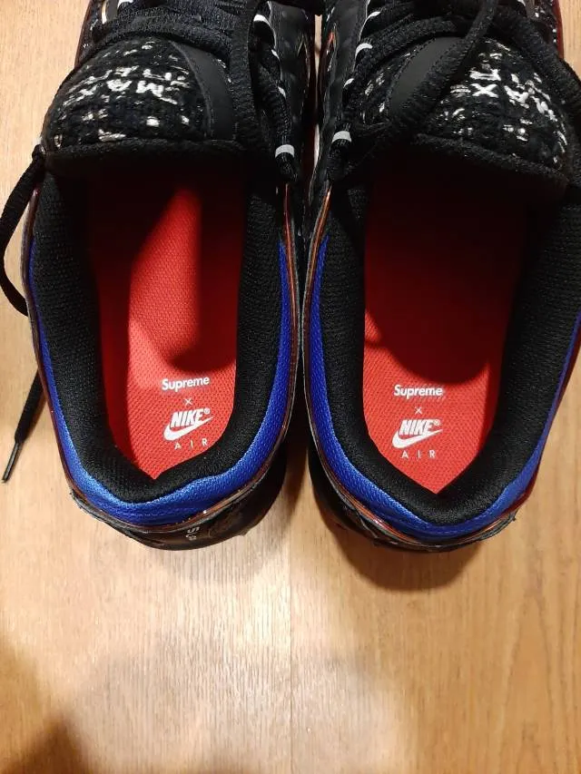 Supreme x Nike Air Max Tailwind 4 Black Hyper Cobalt