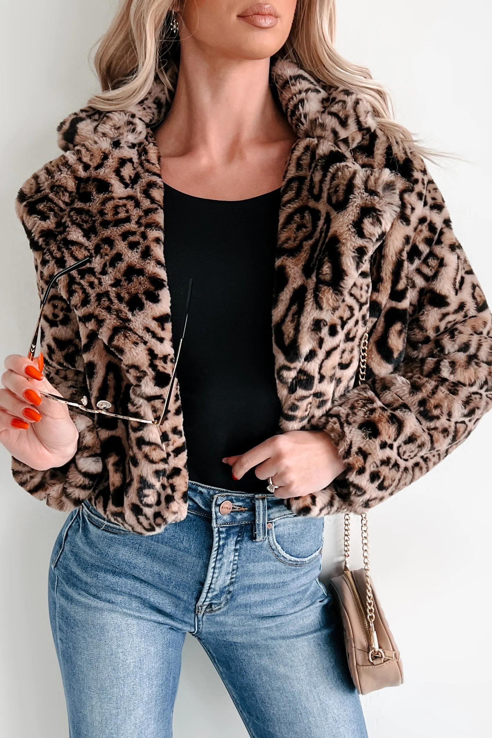 Tenacious Tendencies Faux Fur Jacket (Leopard)