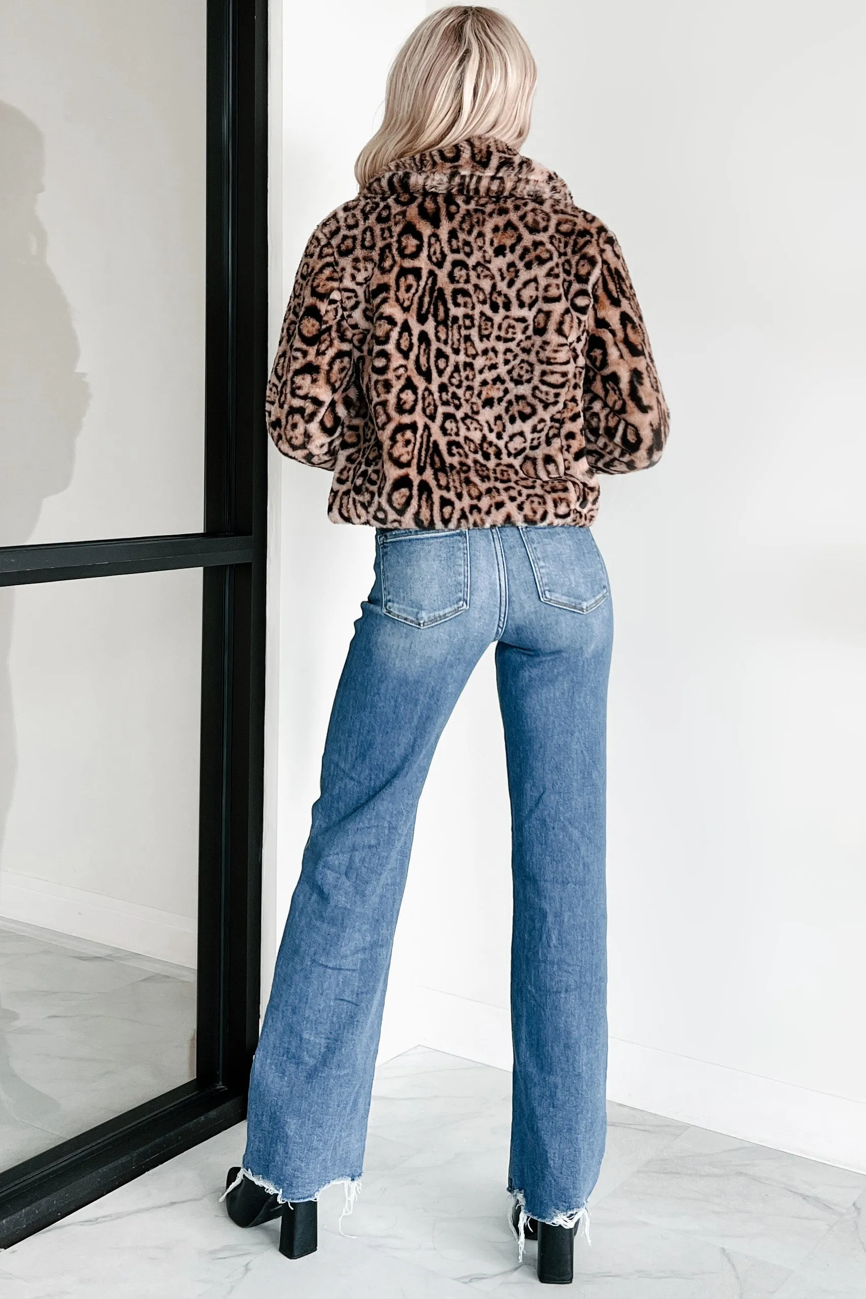 Tenacious Tendencies Faux Fur Jacket (Leopard)