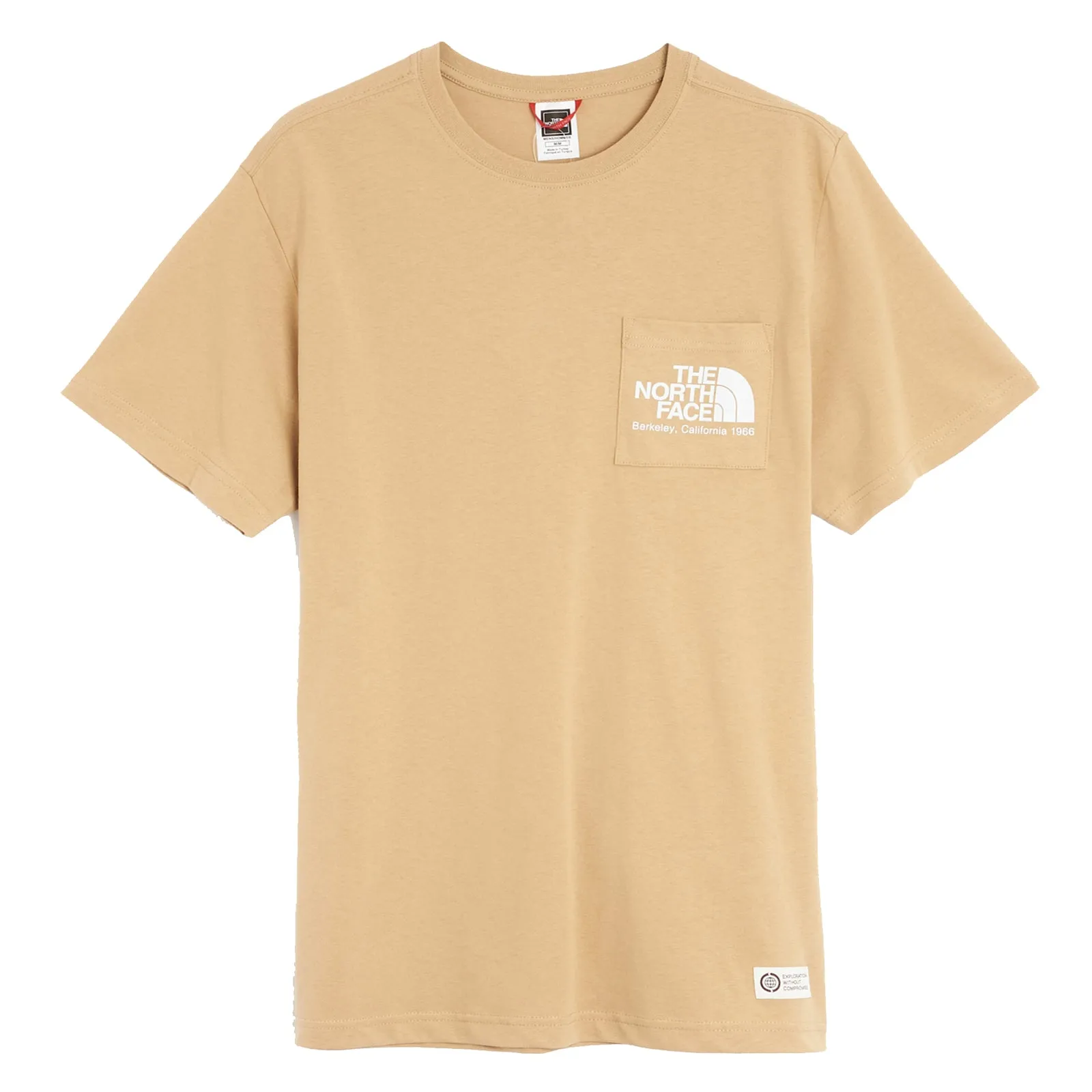 The North Face Berkeley California Pocket T-Shirt Khaki Stone