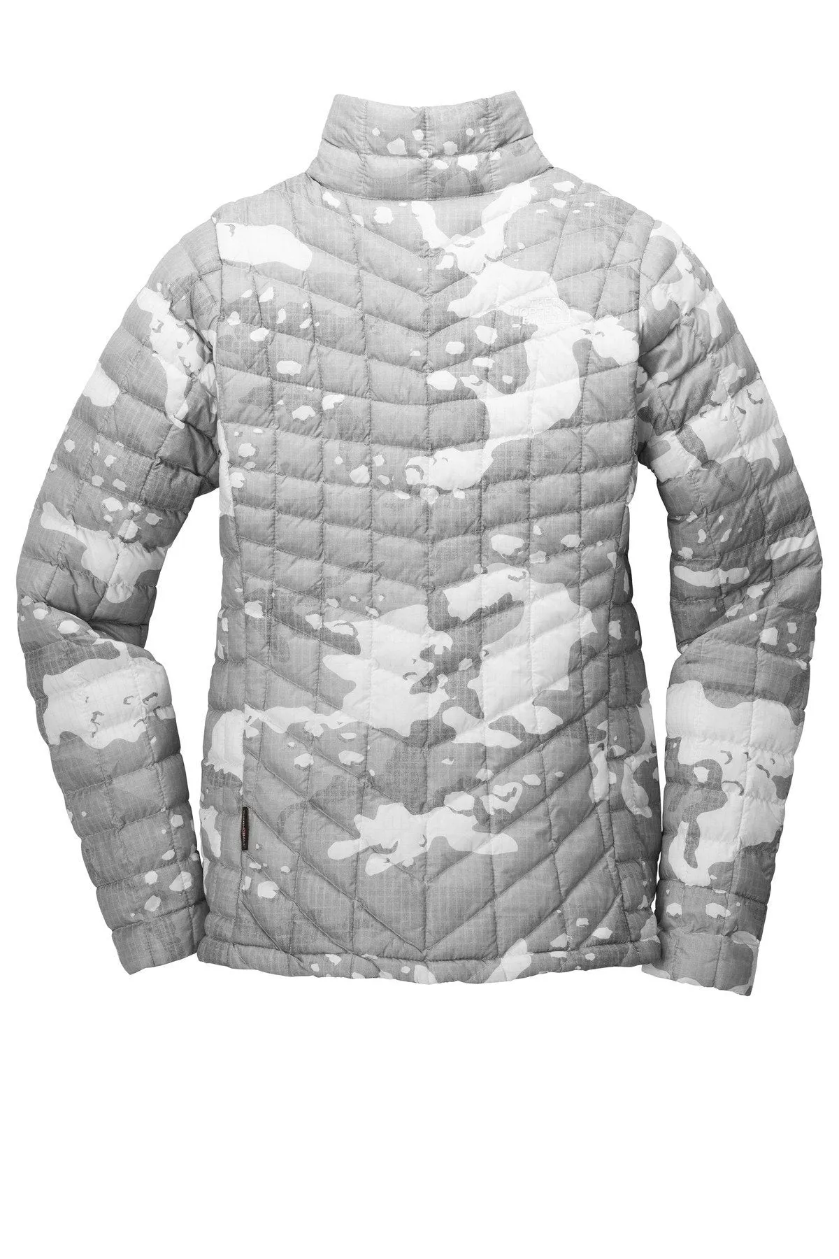 The North Face Ladies ThermoBall Trekker Jacket NF0A3LHK TNF White Woodchip Print