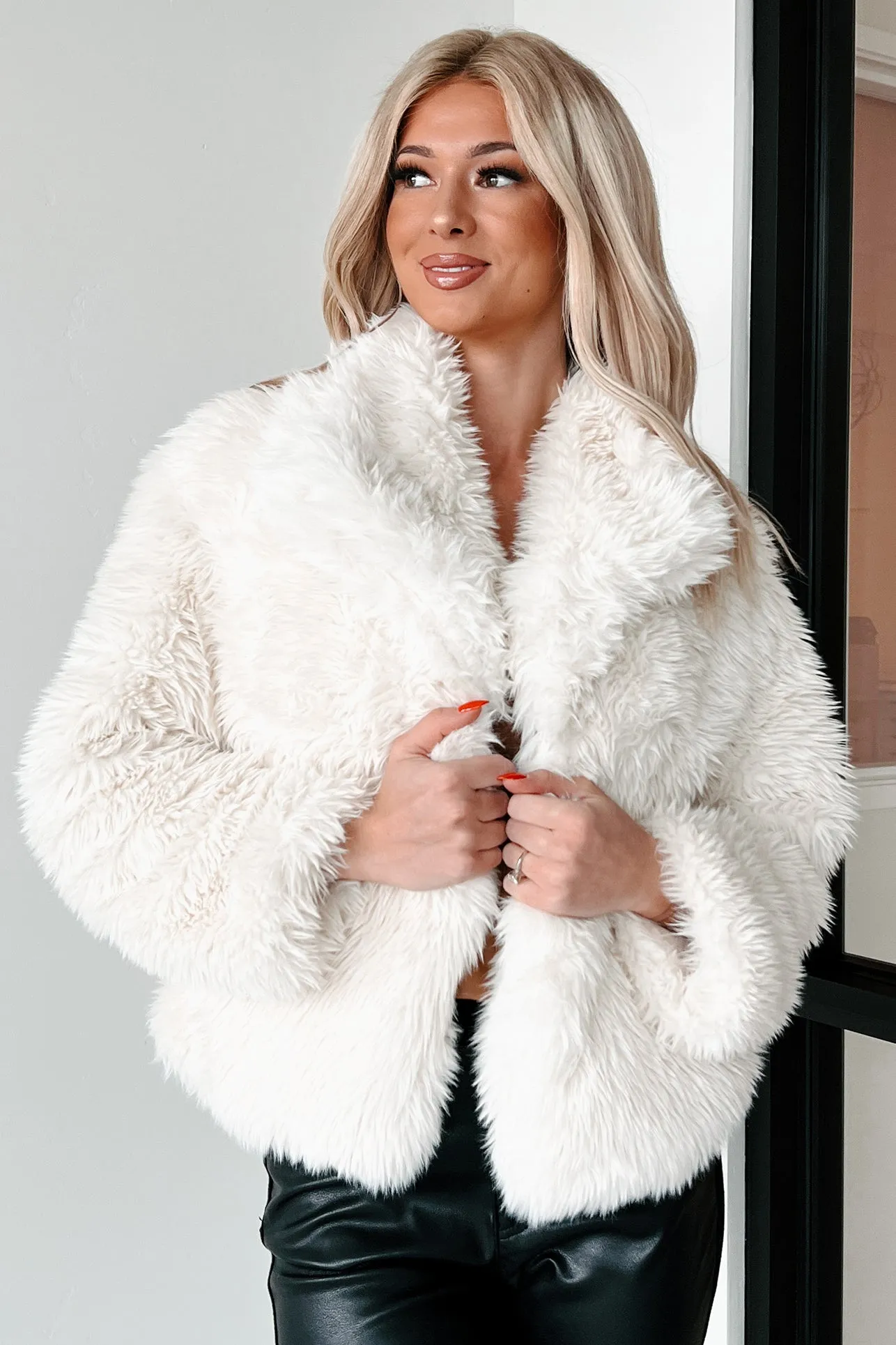 The Plush Life Faux Fur Jacket (Ivory)