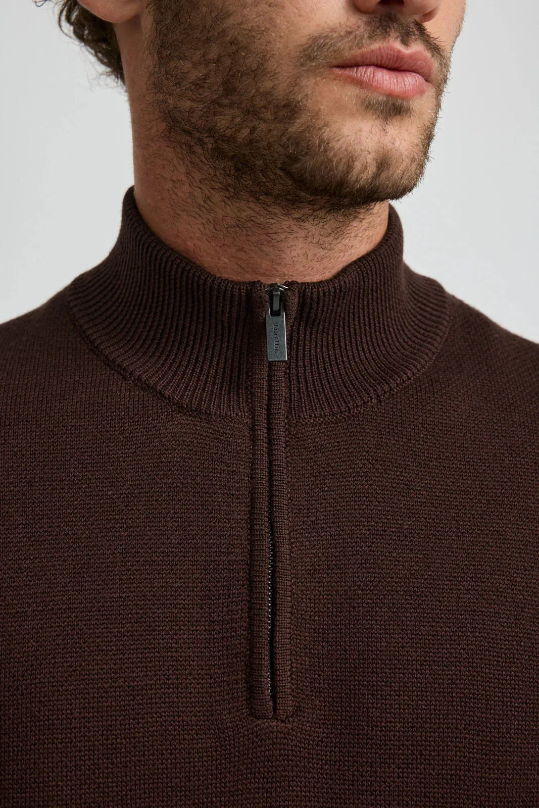 Toorallie Trademark Half Zip Pullover Cacao