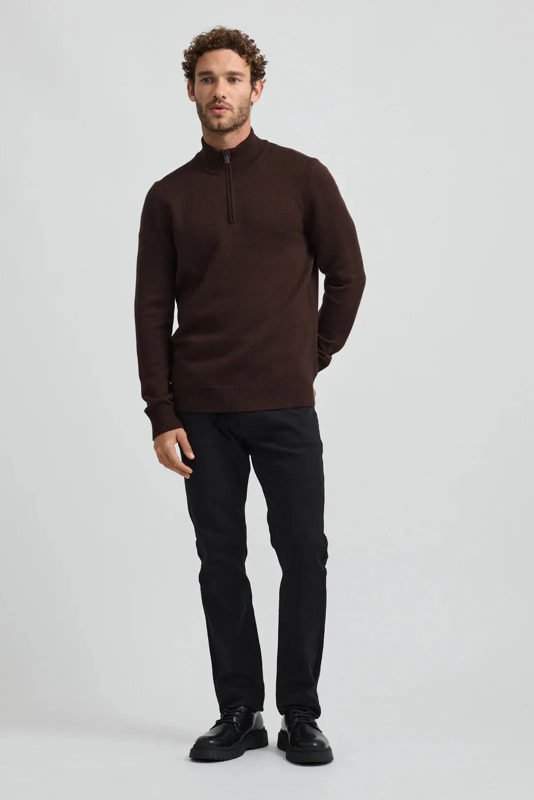 Toorallie Trademark Half Zip Pullover Cacao