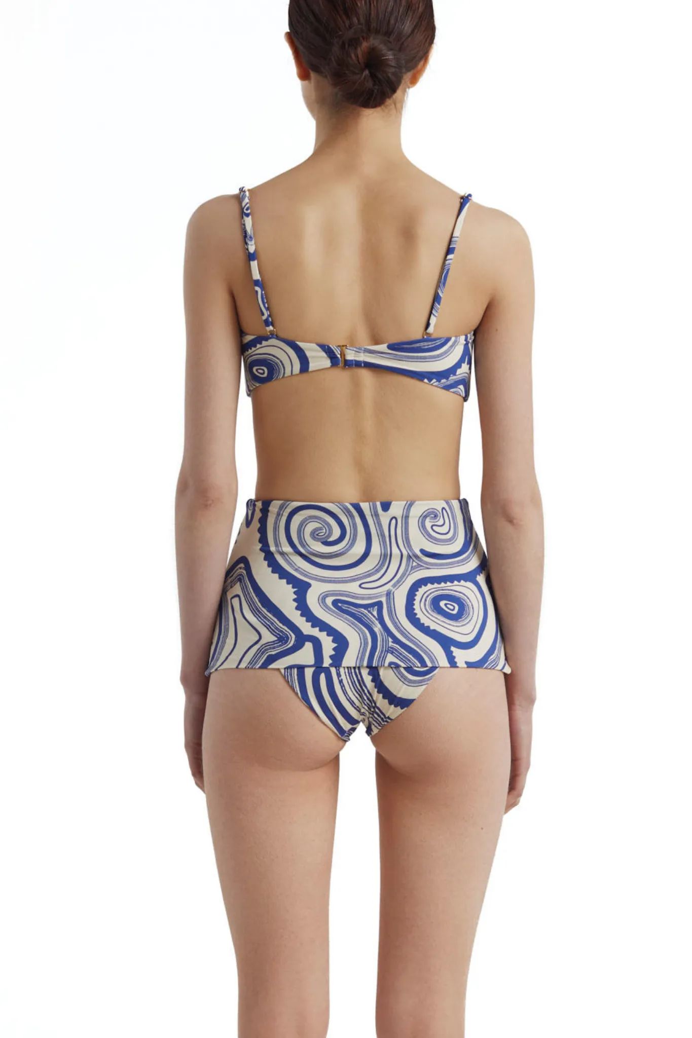 Top De Bikini Anne Blue Pavoni  & Bottom De Bikini Atalia Blue Pavoni