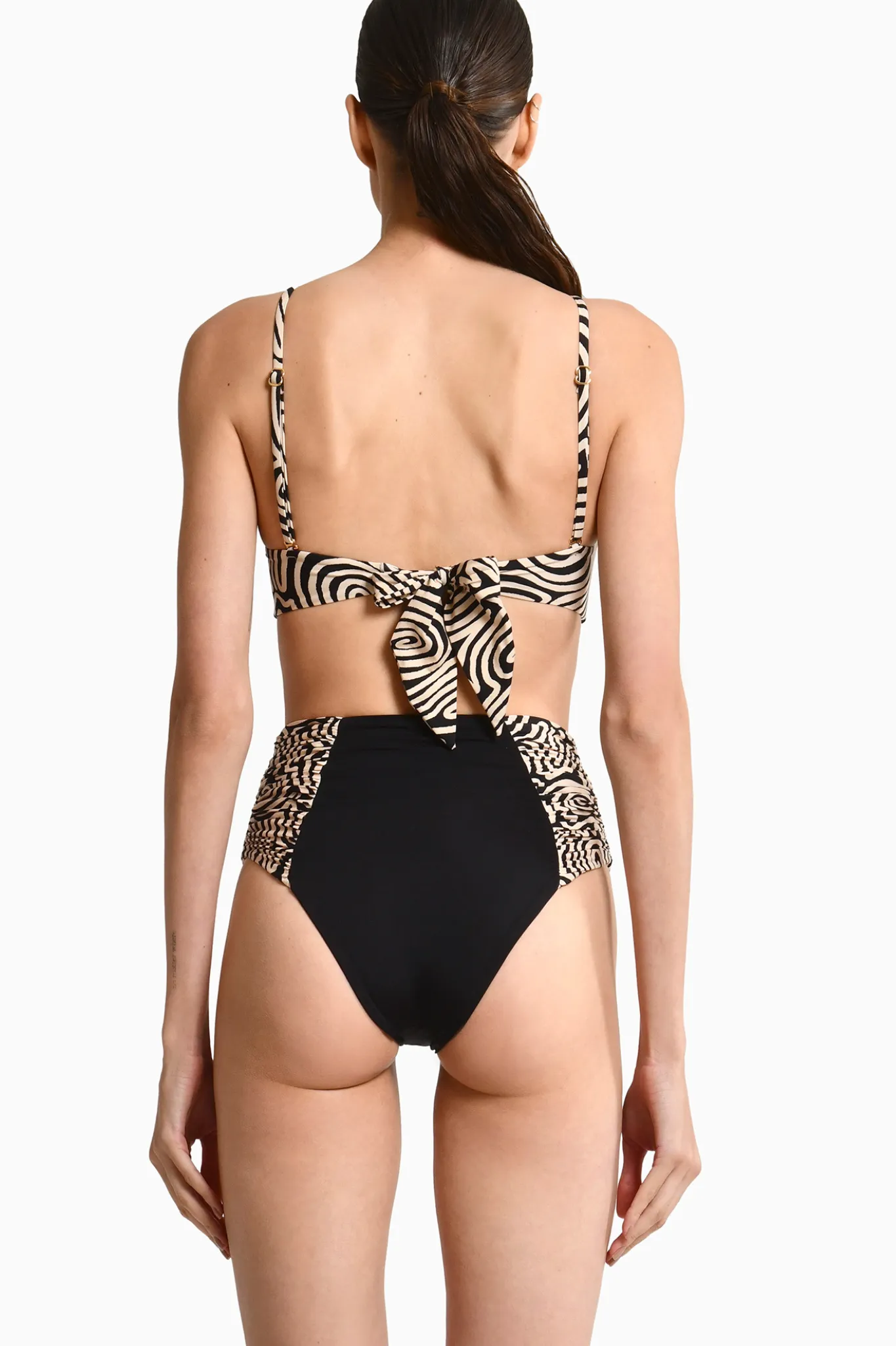 Top De Bikini Irati Black Isola & Bottom De Bikini Tali Black Isola