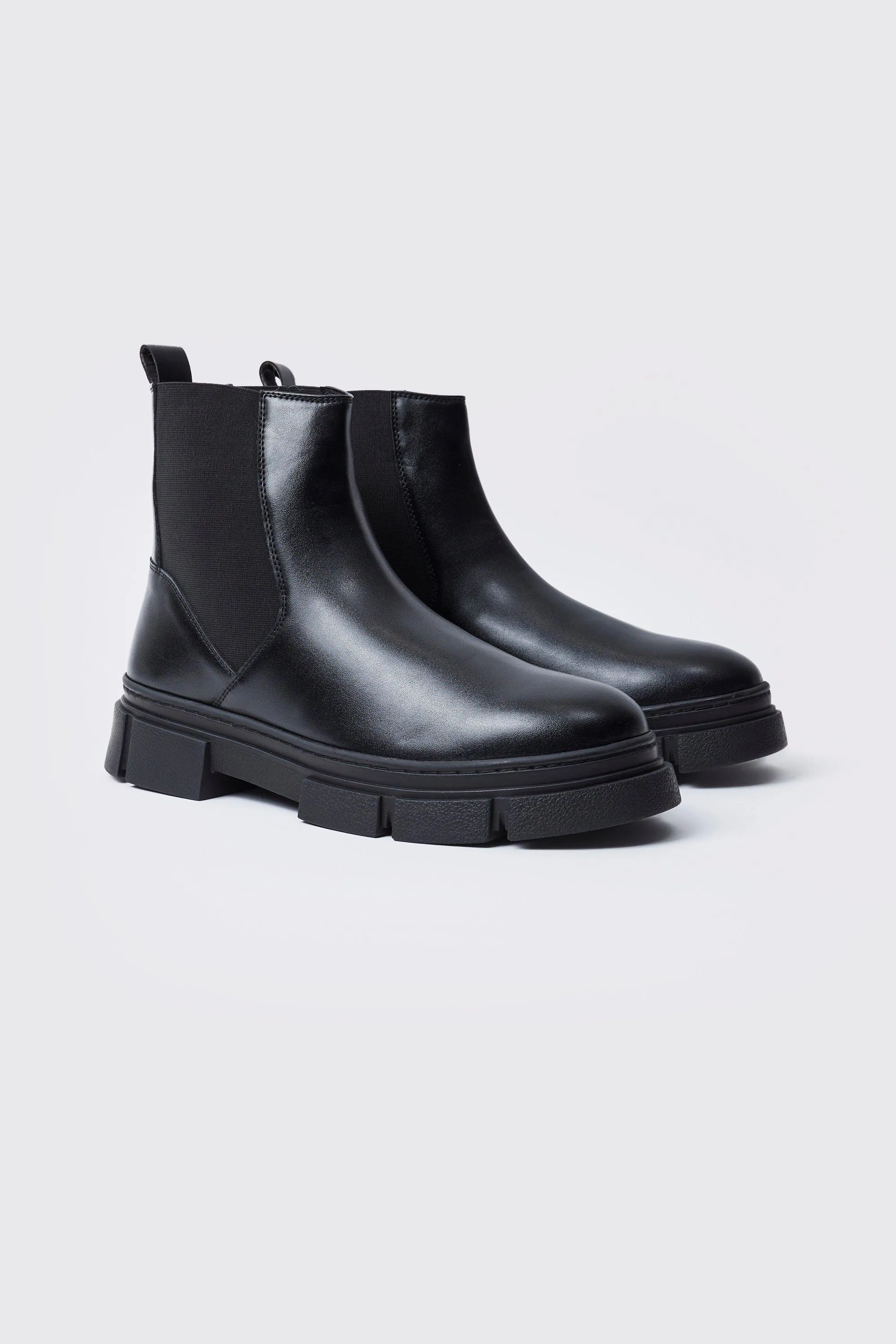 Track Sole Chelsea Boot | boohooMAN UK