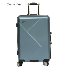 Travel Tale Fashion Aluminum Frame  Abs+Pc Suitcase Carry On Spinner Customs Lock Wheel Travel