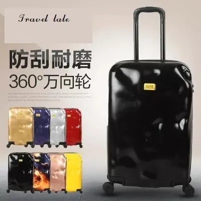 Travel Tale Fashion Personality Meteorites Abs+Pc 20/24/28 Inch Suitcase Carry On Spinner Customs